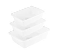 ULDIGI Vassoio Reagenti Design Compatto Superficie Liscia Set 3 in Plastica Resistente Acidi e Alcali per Chimico e Sperimentazioni Scientifiche