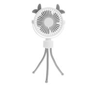ULDIGI Ventilatore Portatile per Passeggino con Treppiede Flessibile e 3 Velocità Regolabili, Ricaricabile Usb, Adatto per Seggiolino Auto e Culla, Batteria 500mah