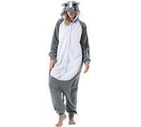 Donna Ummo Pigiama Anime Cosplay Halloween Costume Attrezzatura Adulto Animale Onesie Unisex Grigio Rinoceronte per Altezze da 140 a 187 cm