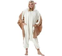 ULEEMARK Donna Ummo Pigiama Anime Cosplay Halloween Costume Attrezzatura Adulto Animale Onesie Unisex Ratto Volante per Altezze da 140 a 187 cm