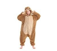 ULEEMARK Tuta Intera Tutina Pigiama Animale per Unisex Bambina Bambino Bradipo Altezza per 130cm