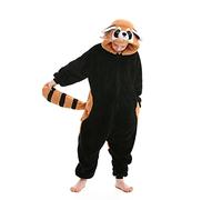 ULEEMARK Tuta Intera Tutina Pigiama Animale per Unisex Bambina Bambino Procione Altezza per 140cm