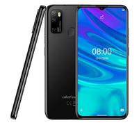 Ulefone Android 10 Smartphone Offerta NOTE 9P, 6,52" Cellulare 16MP Quad Camera, Octa-Core 4GB + 64GB, 3 slot Per Schede, Dual SIM, Batteria 4500mAh OTG, Sblocco Viso+Impronta Digitale GPS Nero
