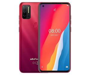Ulefone Android 11 Smartphone Offerta, NOTE 11P 4G Cellulare, Helio P60 Octa-core 8GB+128GB, DUAL SIM+Dedicata SD Estensione 2TB, Fotocamera Quattro 48MP, Impronta Digitale,Schermo HD+ 6,55’’,Rosso