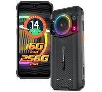 Ulefone Armor 21 Rugged Smartphone 16GB+256GB, 9600mAh IP69K Cellulare Android 15, Telefono Indistruttibile Fotocamera 64MP+24MP, 122dB Altoparlante 6,58 FHD+ 120Hz IP68K, NFC/OTG/GPS 4G Dual SIM Nero