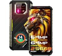 Ulefone Armor 22 - Telefono cellulare esterno senza contratto, 16 GB + 256 GB+512 GB, telefono cellulare Android 14, display da 6,58 pollici, fotocamera da 64 MP, batteria da 6600 mAh, doppia SIM 4G