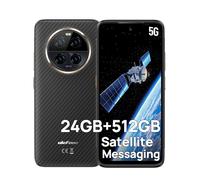 Ulefone Armor 23 Ultra Telefono Satellitare 5G, 24GB+512GB Telefono Indistruttibile, 3,2X Teleobiettivo 6.78 FHD+ 120Hz Fotocamera 64MP, IP68/69K, Ricarica Rapida 120W Cellulare/NFC/Android 13 Nero