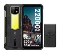 Ulefone Armor 24 Telefono Portatile Infrangibile 24 GB+256 GB, 22000 mAh, Batteria 66 W, 1000LM Camping Lampe, Android 13 Smartphone Infrangibile 6.78" FHD+ 120Hz, 64MP+64MP Notturna Vision IP68