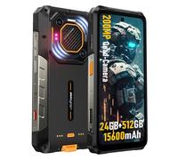 Ulefone Armor 26 Ultra 5G Rugged Smartphone 2024, 24GB+512GB Android 13 Telefono Indistruttibile, 200MP+64MP Visione Notturna, 15600mAh Batteria 6,78'' HD+ Cellulare Robusto, Face ID/NFC/OTG - Nero