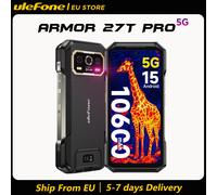 ULEFONE - Armor 27T Pro 5G 256GB 12GB Ram Display 6.78' IPS 2460 x 1080 Post 64MP+50MP Ant. 32MP 10600 mAh Nero