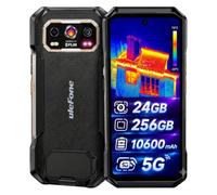 Ulefone Armor 27T Pro Rugged Smartphone Android 16, 10600mAh, 24GB+256GB | Telefono Indistruttibile Termocamera, 64MP Notturn 50MP, 6,78" 120Hz, Dual SIM 5G, NFC/OTG/Gemini AI/IP68/IP69K, Nero