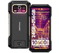Ulefone Armor 27T Thermal Rugged Smartphone 2025, 10600mAh Ricarica Wireless 30W, 24GB+256GB/2TB Telefono Robusto, 64MP+Termocamera Telefono, 6.78" FHD+/120Hz Cellulari Resistente IP68, NFC, 4G