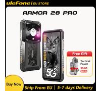 Ulefone Armor 28 Pro 5G AI Telefono robusto 512 GB ROM Smartphone 120 W MTK Dimensity 7300 10600 mAh 6,67 "AMOLED 64 MP Telefono cellulare Armor 28 Pro