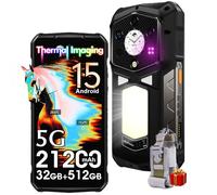 Ulefone Armor 29 Pro Thermal Version Rugged Smartphone 5G, 36GB+512GB/2TB Android 15 Telefono con Fotocamera Termica, 21200mAh 120W, AMOLED Doppio Schermo 6,67" FHD+ 120Hz, 64MP+50MP, 4G,WiFI 6E,NFC