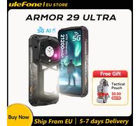 Ulefone Armor 29 Ultra 21200mAh 5G AI Telefono robusto Dimensity 9300+ 1TB ROM 64MP Smartphone Android 15 Doppio schermo 120Hz NFC