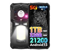 Ulefone Armor 29 Ultra 5G Rugged Smartphone, 32GB+1TB/SD-2TB, 6.67" FHD+ 120Hz AMOLED+1,04" Sottoschermo Android 15, 21200mAh 120W Cellulare, 50MP+64MP Visione Notturna AI Cellulari 3-Slots/WiFi7/NFC