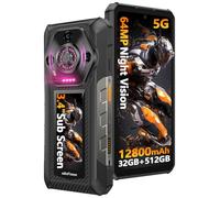 Ulefone Armor 30 Pro 5G Rugged Smartphone, 32GB+512GB/2TB, Dimensity 7300X, 6,95" FHD+ 120Hz+3,4" Schermo Secondario, 12800mAh 66W, 50MP+64MP+32GB, Android 14 Telefono Indistruttibile, WIFI6E/NFC/GPS