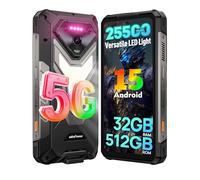 Ulefone Armor 34 Rugged Smartphone 5G, 25500mAh 66W AI Cellulare 32GB+512GB/SD-2TB, 6.95" FHD+ 120Hz Android 15 mit 1100LM Luce LED versatile, 50MP+64MP Visione notturna 4 IR LEDS Design/3-Slots/NFC