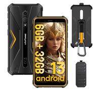 Ulefone Armor X12 Android 13 Robusto Telefono Cellulare, 6GB+32GB/256GB, 4G Daul SIM Outdoor Smart Phone, 3-Card Slot, Fotocamera Impermeabile 13MP, Schermo Resistente 5.4", Octa Core, 4860mAh, NFC,