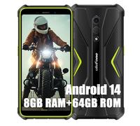 Ulefone Armor X12 Pro Rugged Smartphone, 8GB+64GB+256GB Espandibile, Octa-core Android 14 Telefono Cellulari Resistente IP68, 13MP+8MP, 5,45"HD+ 4860mAh Dual SIM 4G Cellulare Offerta,NFC OTG GPS,Verde
