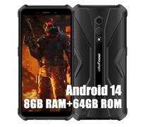 Ulefone Armor X12 Pro Rugged Smartphone, 8GB+64GB+256GB Espandibile, Octa-core Android 14 Telefono Cellulari Resistente IP68, 13MP+8MP, 5,45"HD+ 4860mAh Dual SIM 4G Cellulare Offerta,NFC OTG GPS, Nero