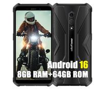 Ulefone Armor X12 Pro Rugged Smartphone Android 16, 8GB+64GB/256GB, Octa-core Telefono Cellulari Resistente IP68, 13MP+8MP, 5,45" HD+ 4860mAh Dual SIM 4G Cellulare Offerta,NFC/OTG/GPS/FM, Nero