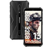 Ulefone Armor X12 Rugged Smartphone, 6GB+32GB+256GB Espandibili Telefono, Android 13 GO Telefono Indistruttibile, 4860 mAh Batteria Cellulare, 5,45 Pollici HD+, 13MP+8MP, IP68/WIFI 5G/NFC/OTG - Nero