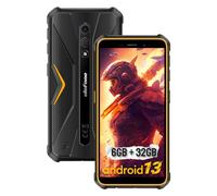 Ulefone Armor X12 Telefono Infrangibile Android 13 GB, 6 GB+32 GB ROM/TF-256 GB, 4860 mAh Batteria, 13 MP+8 MP Fotocamera, Schermo 5,45 ''HD+, Telefono Portatile Infrangibile 4G Dual SIM/NFC/GPS/2