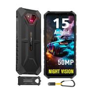 Ulefone Armor X13 Android 15 Telefono Portatile Infrangibile, 12Go+64Go/SD 256Go, 50MP+24MP Visione Notturna, 6320mAh Batteria, 6,52" HD+, Smartphone Infrangibile 4G Dual SIM/Face ID/GPS/NFC