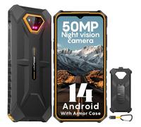 Ulefone Armor X13 Rugged Smartphone (2024), Android 14, Telefono Robusto 12GB+64GB(SD-256GB) 6320mAh, 50MP+24MP Visione Notturna, 6.52" HD+Cellulare Antiurto, 4G Dual SIM/Impronta Digitale/Face ID