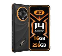 Ulefone Armor X31 Pro 5G Rugged Smartphone 2025, 16GB+256GB/SD-2TB Android 14, 6.56" HD+ 120Hz, 64MP+25MP Cellulare 6050mAh Telefono Indistruttibile, 3-Slots/Face ID/Fingerprint/GPS/OTG/NFC Arancione