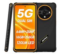 Ulefone ARMOR X31 PRO 5G Smartphone Rugged, Fotocamera 64MP+25MP (Visione Notturna e Torcia Antiriflesso), 5G 16GB+256GB, Schermo HD+ 6,56" 120Hz, Smartphone Android 14 IP68 IP69K, GPS NFC Arancione