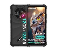Ulefone Armor X31 Smartphone Rugged, 12GB+128GB ROM esp. 2TB Telefono Indistruttibile, 6050mAh, 48MP+20MP Visione Notturna, Android 14, IP68 Robusto 6,56" HD+ 90Hz Widevine L1, NFC 4G Dual-SIM, Nero