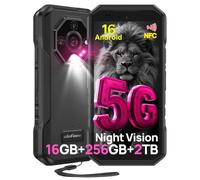 Ulefone Armor X32 Pro 5G - Smartphone robusto, 16 GB+256 GB/2 TB, 64 MP+25 MP, visione notturna, Android 16, Corning Gorilla Glass da 5,6 pollici, 90 Hz, 3 slot per schede, Dual SIM sbloccato