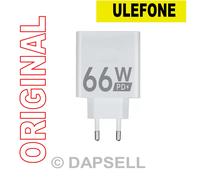 Ulefone Caricabatterie Originale Usb-c Hj-pd66w-eu 66w Fast Bianco Per Armor X16