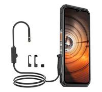 Ulefone Endoscopio uSmart E02, 3 testine, Camera, Nero