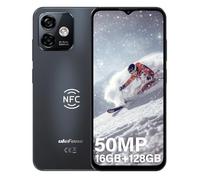 Ulefone Note 16 Pro Telefono, 50MP+8MP Telefono Cellulare, 16GB+128GB Octa Core Smartphone, 6.52" HD+ 4G Dual SIM Smartphone Offerta, NFC/Face ID/Fingerprint/GPS/OTG, Nero