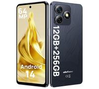 Ulefone Note 18 Pro Cellulari, 12GB+256GB/SD-2TB Android 14, 6.78" HD+, Fotocamera 64MP+50MP+32MP Smartphone 5450mAh Batteria, Ricarica rapida da 18W 4G Dual SIM/NFC/GPS/OTG/Nero