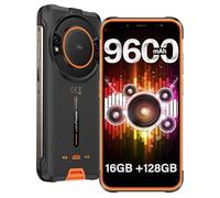 Ulefone Power Armor 16S Rugged Smartphone 2024, 16GB+128GB/2TB, 9600mAh, Altoparlante 122dB, Octa-core, Android 13 Telefono Indistruttibile 5.93" HD+, 50MP, Dual SIM 4G/IP68/IP69K/OTG/GPS/NFC-Arancia