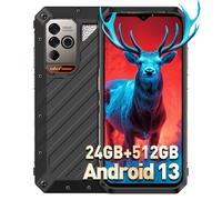 Ulefone Power Armor 18T Ultra Telefono Infrangibile 5G Smartphone 24GB+512GB, 108MP+32MP Imagerie Thermique, 9600mAh, 6.58" 120Hz FHD+, Android 13/WiFi