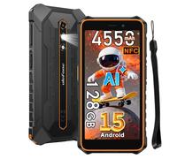 Ulefone Rugking 2 Pro Rugged Smartphone 4G, 8GB+128GB/2TB Espandibile, Octa-core Android 15 Telefono Cellulari Resistente IP68, 5,45"HD+ 4550mAh Dual SIM Cellulare Offerta,NFC/OTG/GPS/3 Slot/Gemini AI
