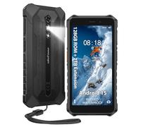 Ulefone RugKing 2 Pro - Smartphone robusto, 128 GB/2 TB TF, ricarica dock, telefoni cellulari Android 15, schermo resistente da 5,4 pollici, impermeabile IP68, telefono esterno senza SIM, sbloccato 4G