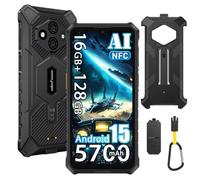 Ulefone Rugking 3 Pro Rugged Smartphone 4G, 16GB+128GB/2TB Espandibile, Gemini AI Android 15 Telefono Cellulari Resistente IP68, 48MP+8MP, 6,56" 120Hz 5700mAh Dual SIM Cellulare Offerta,NFC/OTG/3 Slot