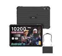 Ulefone RugKing Pad 2 Pro(2026) Tablet Indistruttibile Android 16, 10.1" Pollici Rugged Tablet, 16GB+256GB, IP68/69K, 10200mAh Robusto, 4G LTE + eSIM, Fotocamera 48MP Impermeabile,NFC,GPS,5G WiFi,Nero