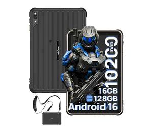 Ulefone Rugking Pad 2 Pro Tablet rugged Android 16, 10200mAh eSIM 16+128 GB/2TB Tablet,10.1pollici 8+48 MP 90Hz IP68/IP69K,Tablets Robusto Dual SIM 4G/2.4G/5G WiFi/GPS/NFC/OTG, Nero