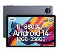 Ulefone Tab A11 Tablet Android 14, 12 GB+256 GB/TF-2TB, 8800mAh/18W, 11 Pollici, Octa-Core Gaming, 4G LTE Dual SIM+5G WiFi, PC Con 16MP+8MP, 4 Speaker/Widevine L1/OTG/GPS/TÜV/GMS