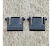 ULEIVA 1 paio (2 pezzi) di piedini di ricambio per tastiera, colore nero, compatibile con Cooler Master Devastator III, ricambio per tastiera, supporto per tastiera, piedini Keybord