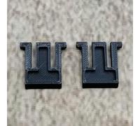 ULEIVA 1 paio (2 pezzi) di piedini di ricambio per tastiera, colore nero, compatibile con Logitech MK250, ricambio per tastiera, supporto per tastiera, piedini Keybord