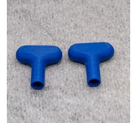 ULEIVA 2 chiavi a bussola di ricambio, colore blu, compatibili con Schell Polar 2, per rubinetto esterno (blu)