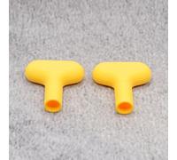 ULEIVA 2 chiavi a bussola di ricambio, colore giallo, compatibili con Schell Polar 2, per rubinetto esterno (giallo)